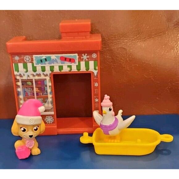 Paw Patrol Winter Scene Skye Chickaletta Pretend Play Cake Toppers Replacements - Picture 1 of 12
